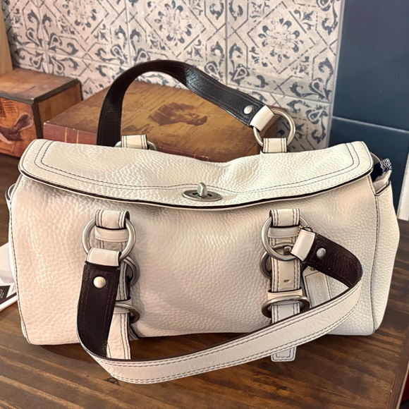 Vintage white Chelsea Leather Handbag - Picture 2 of 10